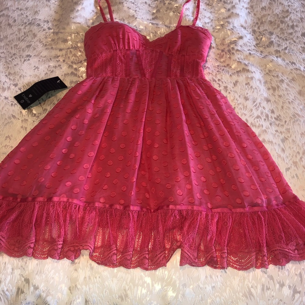 BEBE Flared Dress Small